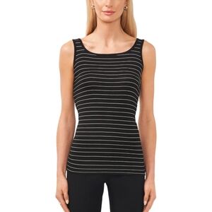 3/$20🌟 Halogen Black/White Mini Stripe Striped Favorite Tank Top Size XS